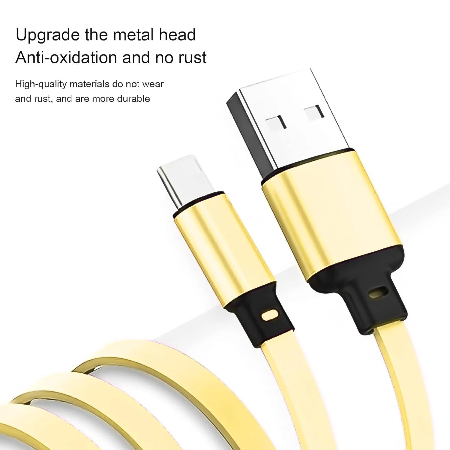 3-in-1 Retractable Multi Charging Cable – Lightning, Type-C & Micro USB Fast Charger