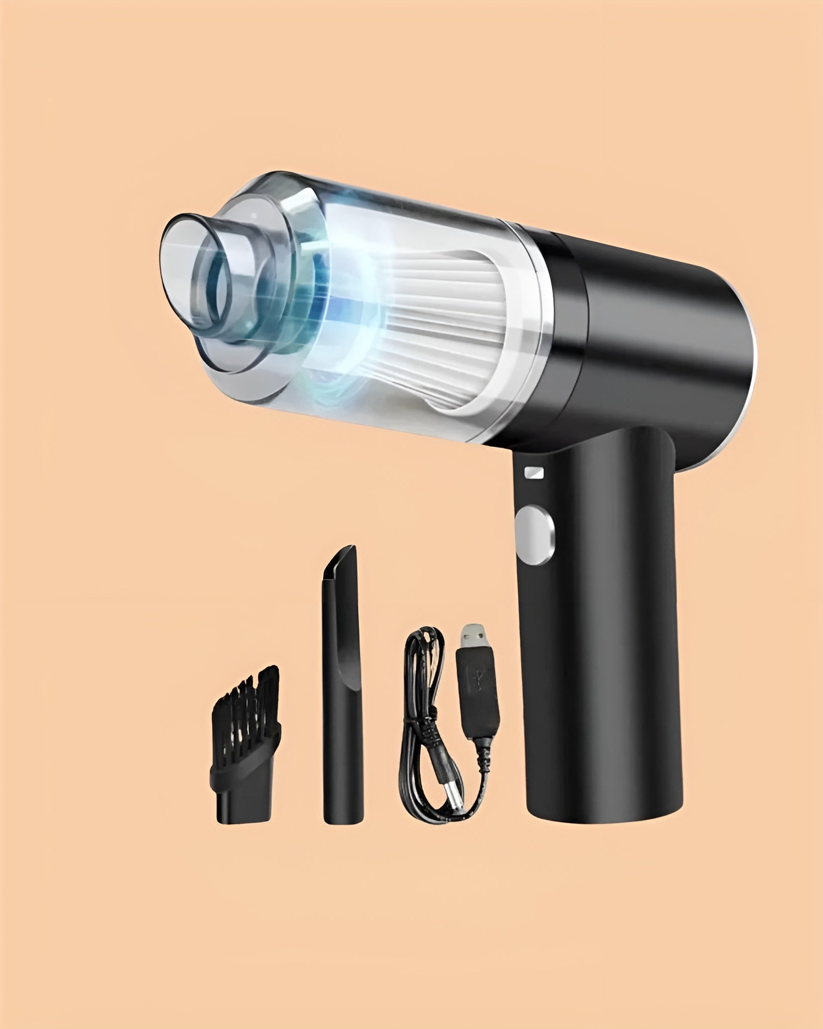 2 in 1 Vacuum Cleaner-Handheld Vacuum Car Cleaner (Rechargeable)